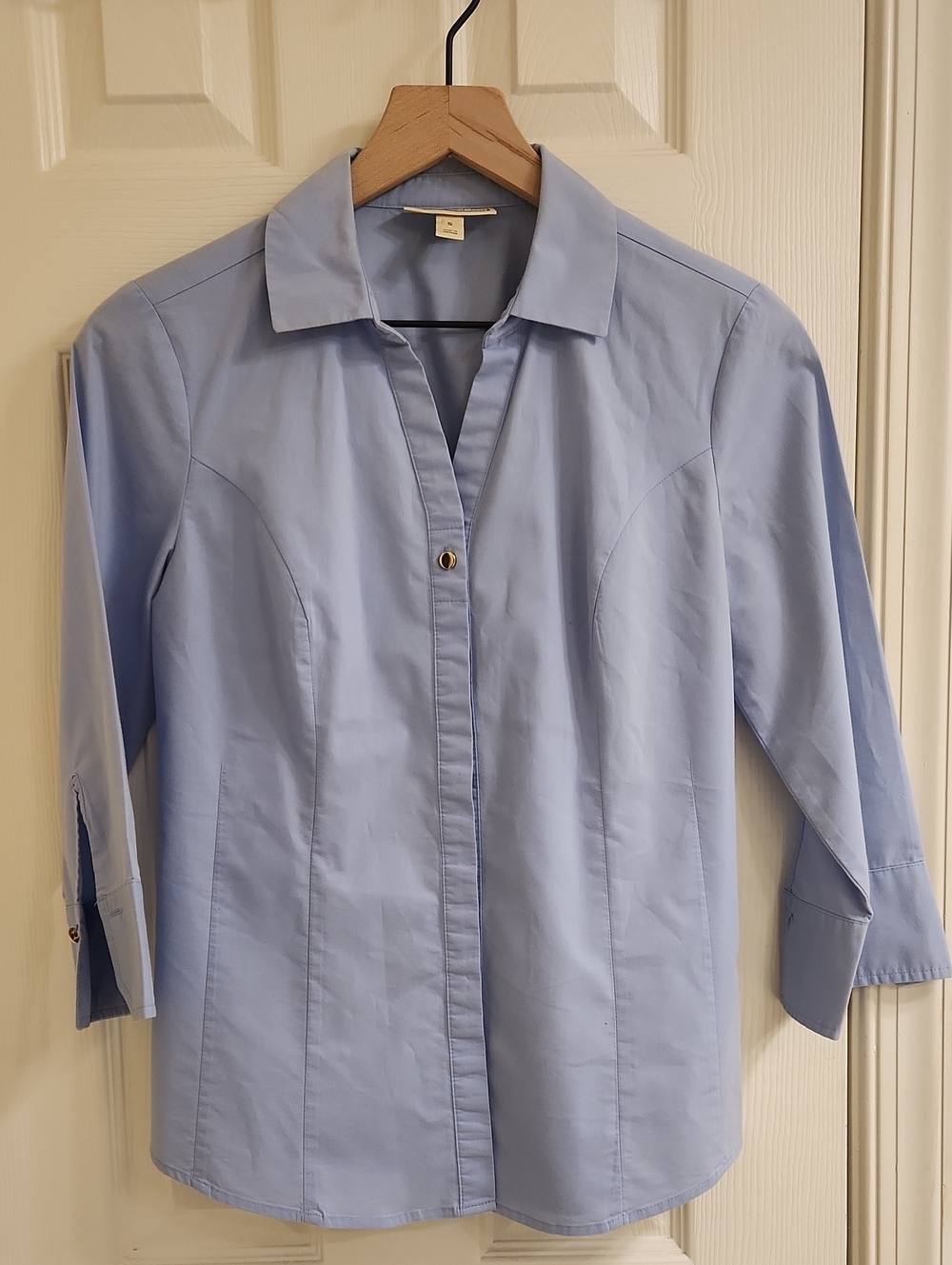 Dana Buchman Light Blue Button-Front Shirt